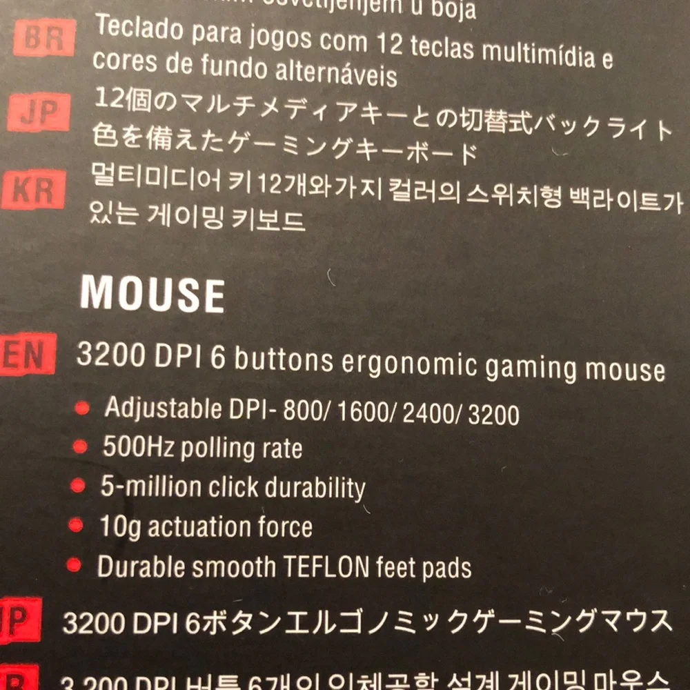 NWT unopened Redragon gaming essentials Keyboard/Mouse/Mousepad